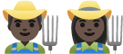 Farmer Man and Woman Emoji